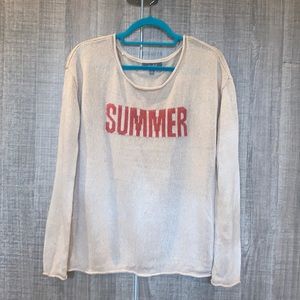 Marled‎ Reunited Clothing Summer Relaxed Slouchy Pullover Knit Sweater